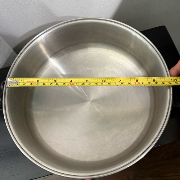 Flavor Seal 10 inch stainless steel Dome Lid dual handles - Picture 6 of 8